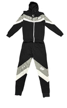 Load image into Gallery viewer, “Phresh Again” Sweat Suit (Black x Light Gray)