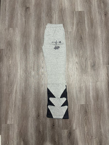 A.B.P. Lightning Bolt Stacked Sweats (Gray)