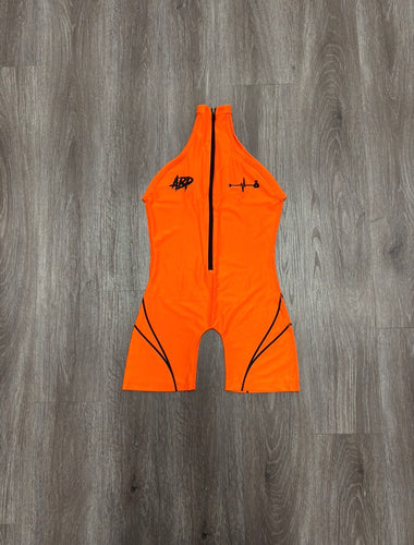<transcy>Traje de cuerpo "Too Phresh" (naranja neón)</transcy>