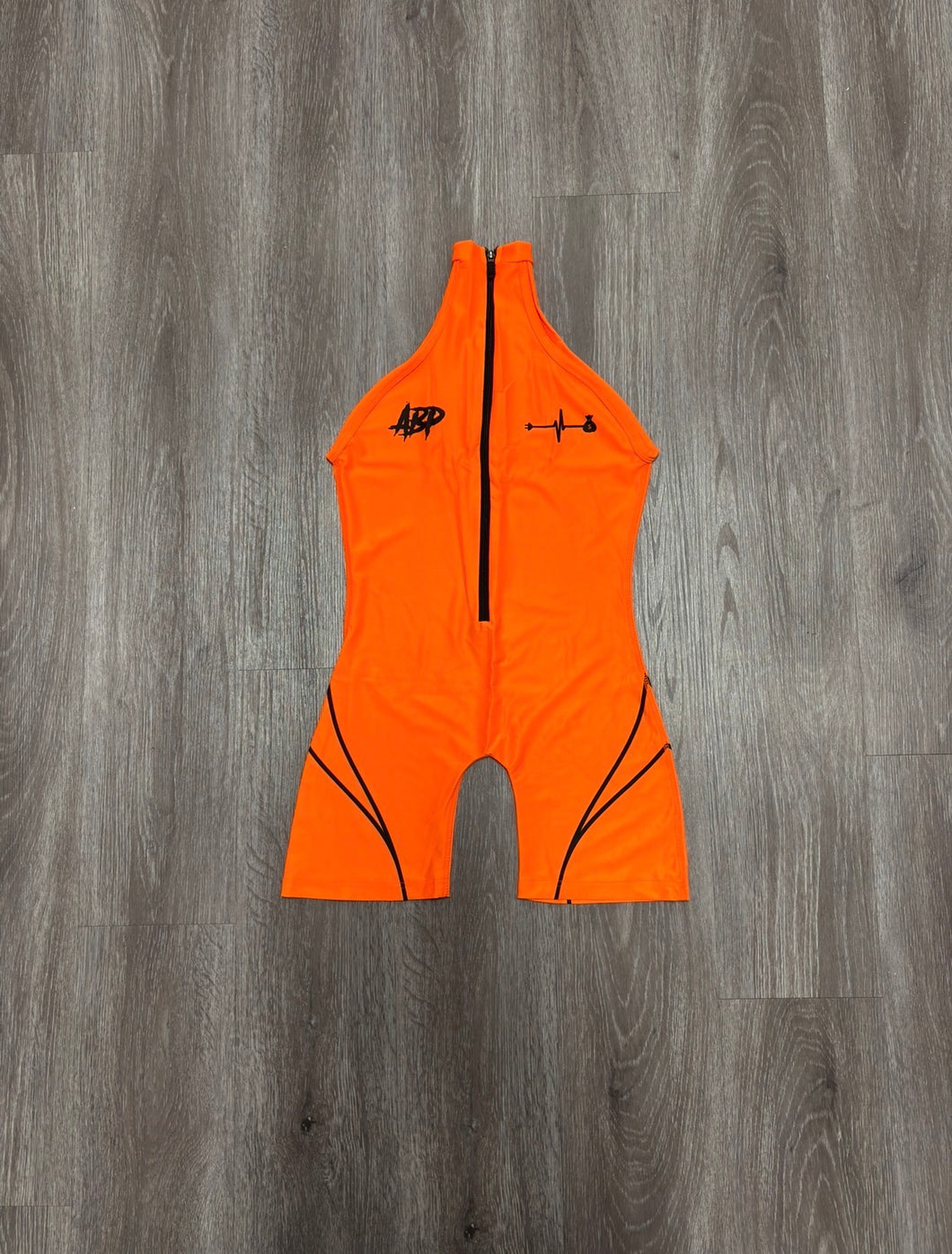 <transcy>Traje de cuerpo "Too Phresh" (naranja neón)</transcy>