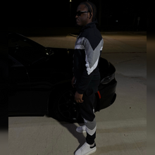 Load image into Gallery viewer, “Phresh Again” Sweat Suit (Black x Light Gray)