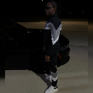 “Phresh Again” Sweat Suit (Black x Light Gray)