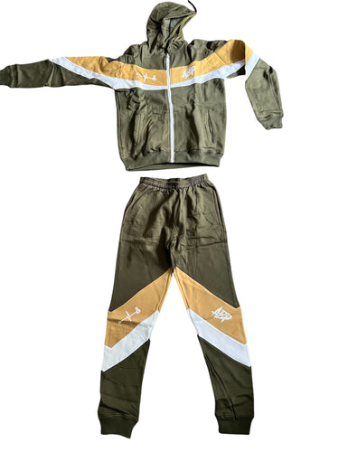 “Phresh Again” Sweat Suit (Olive)