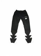 Cargar imagen en el visor de la galería, A.B.P. Lightning Bolt Stacked Sweats (Black)