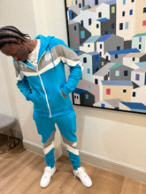 Cargar imagen en el visor de la galería, “Phresh Again” Sweat Suit (Teal x Light Gray)