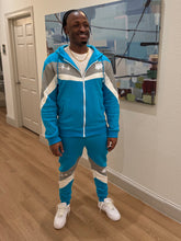 Cargar imagen en el visor de la galería, “Phresh Again” Sweat Suit (Teal x Light Gray)