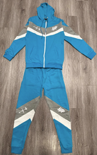 Cargar imagen en el visor de la galería, “Phresh Again” Sweat Suit (Teal x Light Gray)