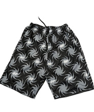 Load image into Gallery viewer, A.B.P. Mesh Shorts &quot;Cyclone&quot; Black x Gray