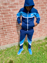 Load image into Gallery viewer, “Phresh Again” Sweat Suit (Blue x Blue)