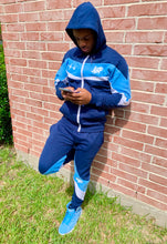Load image into Gallery viewer, “Phresh Again” Sweat Suit (Blue x Blue)