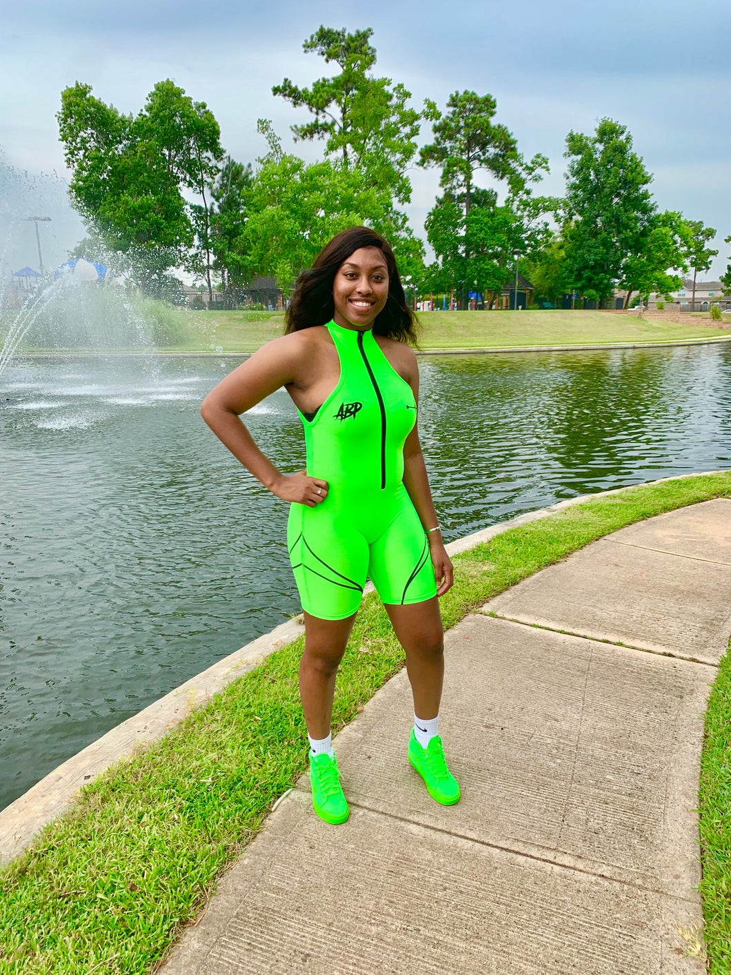 “Too Phresh” Body Suit (Lime Green)